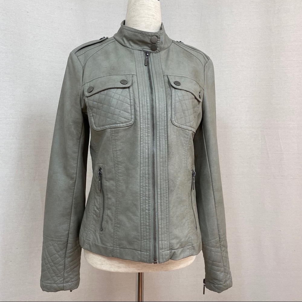 Ashley B by Bernardo Faux Leather Jacket